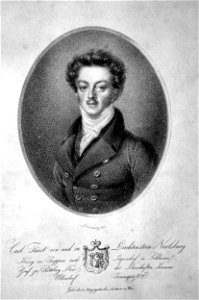 Karl Franz Anton von Liechtenstein Litho