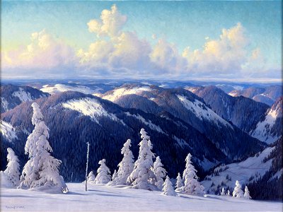 Karl Hauptmann Sonniger Wintertag im Schwarzwald