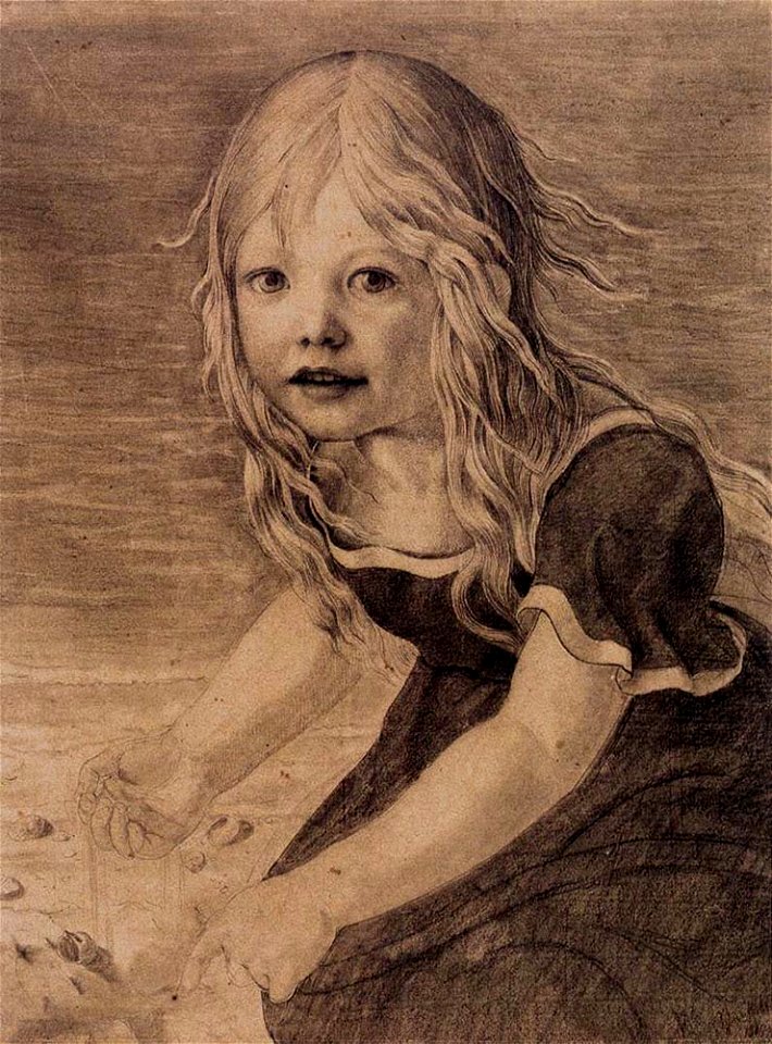 Karl Friedrich Schinkel - Portrait Of The Artists Daughter Marie