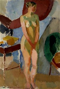 Karl Isakson - Standing Female Nude - A II 1493 - Finnish National Gallery