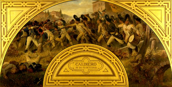 Karl von Blaas - Die Schlacht bei Caldiero 1805 - 2473 - Kunsthistorisches Museum. Free illustration for personal and commercial use.