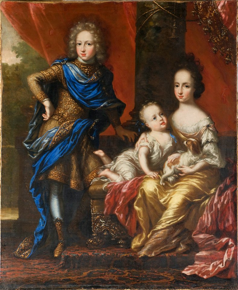 Karl XII, 1682-1718, King of Sweden, his Sisters Hedvig Sofia, 1681-1708, Princess of Sweden - Nationalmuseum - 16091