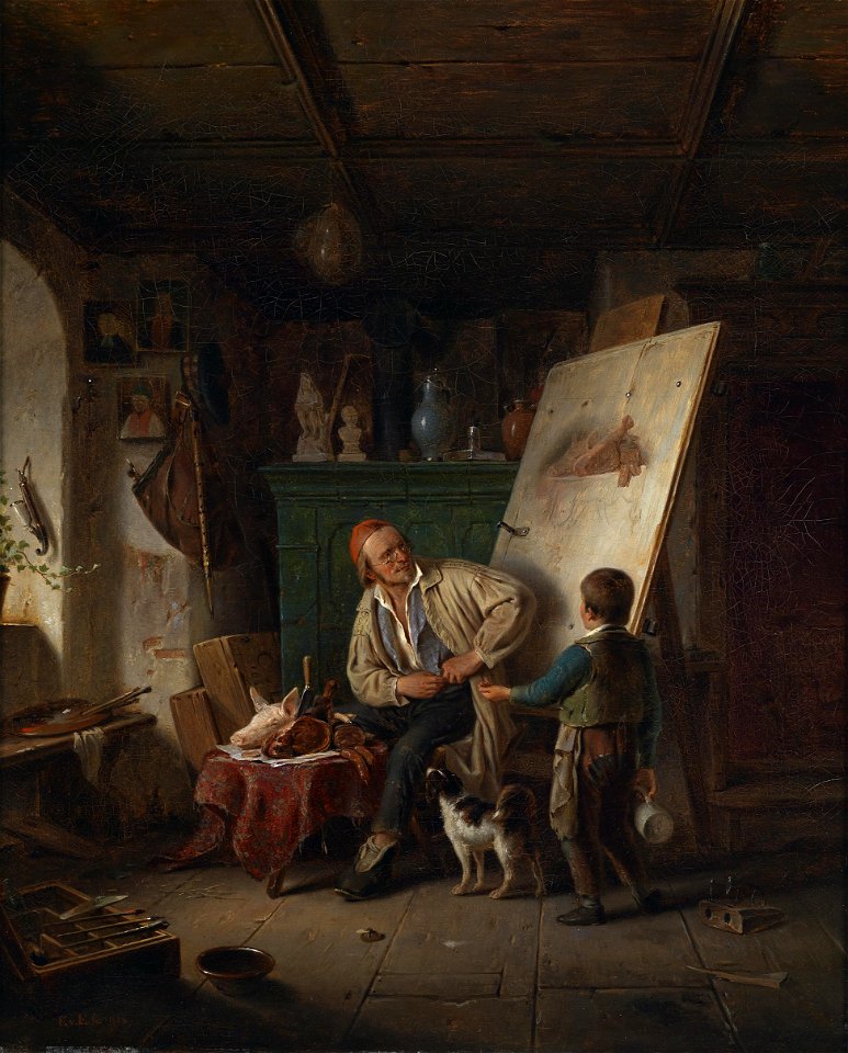 Karl von Enhuber Im Atelier 1848