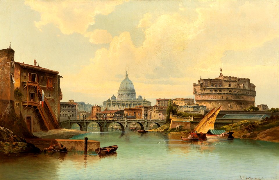 Karl Kaufmann - Rome, View of Castel Sant’Angelo