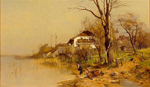 Karl Heinsch Bei Bernried am Starnberger See 1890
