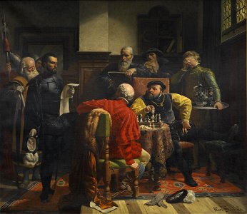 Karl Swoboda Verkündigung des Todesurteils an Johann Friedrich von Sachsen