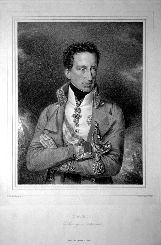 Karl von Österreich-Teschen Clarot Litho