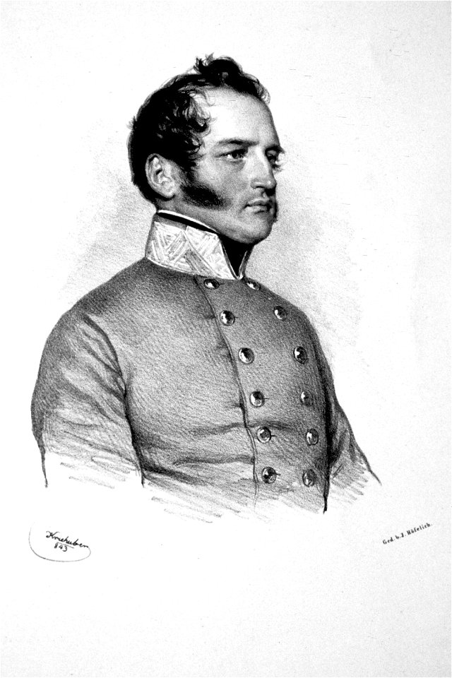 Karl II Schwarzenberg 1843 Litho