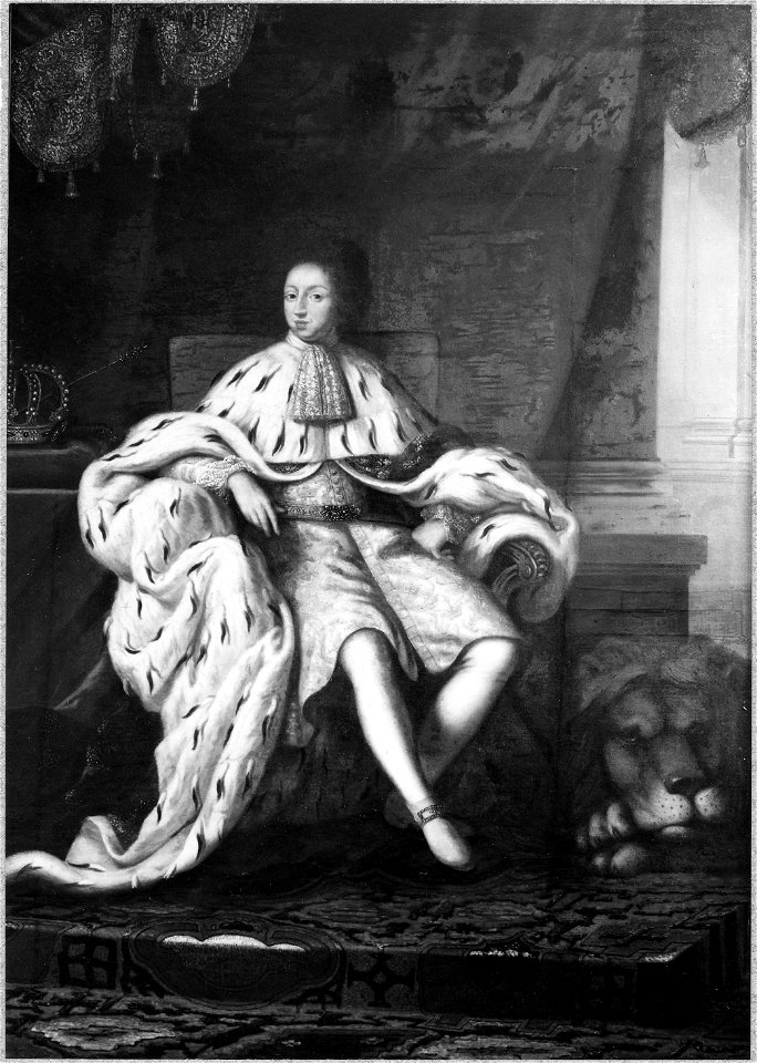 Karl XI Gustav (1655-1697), kung av Sverige, pfalzgreve av Zweibrücken, g.m. Ulrika Eleonora d.ä - Nationalmuseum - 39480