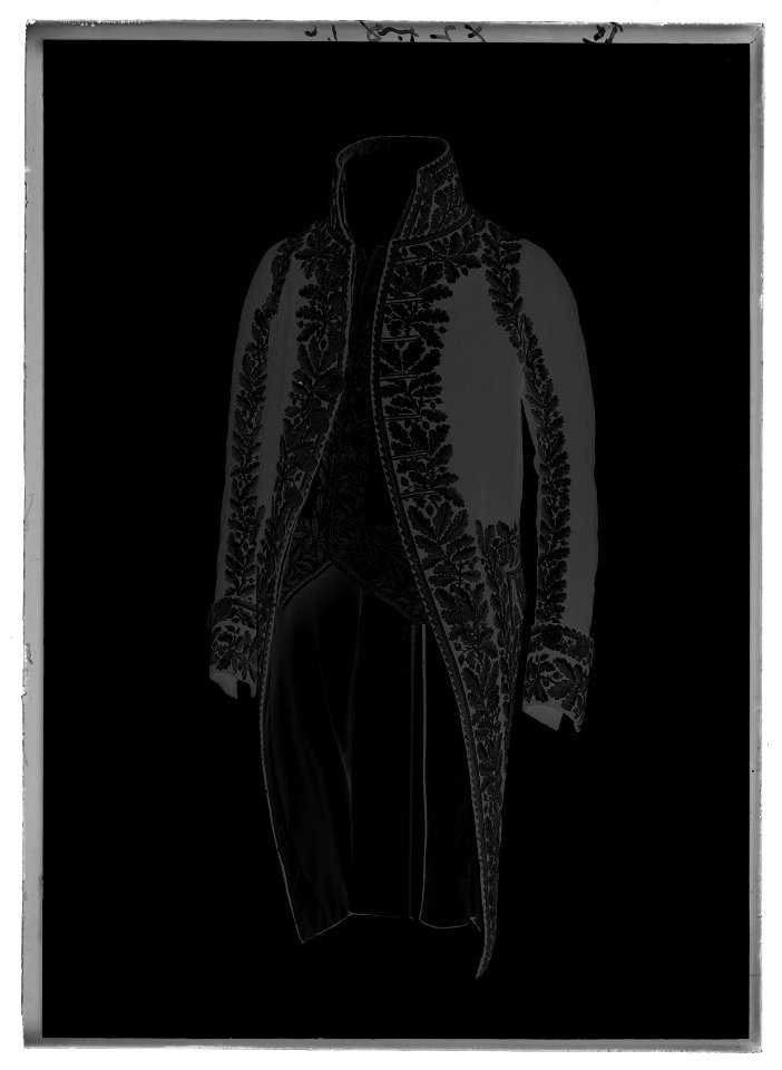 Karl XIV Johans franska marskalksuniform - Livrustkammaren - 44191-negative