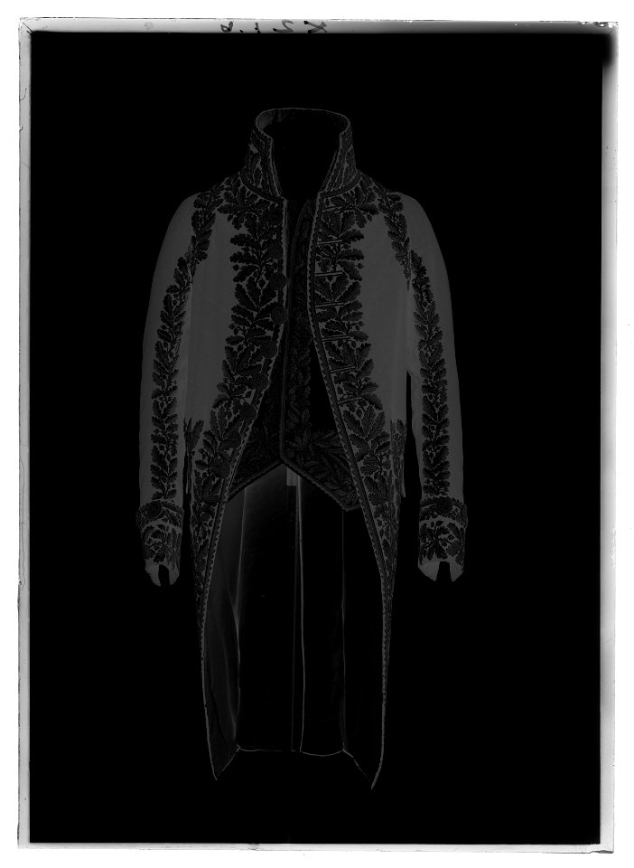 Karl XIV Johans franska marskalksuniform - Livrustkammaren - 27071-negative