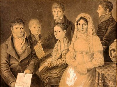 Karl Schröder Portrait der Familie Natalis aus Braunschweig