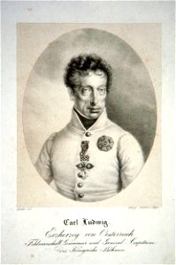 Karl von Österreich Lieder Litho