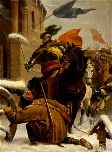 Karl von Blaas - Johann de Werth's Überfall bei Tuttlingen 1643 - 2728 - Kunsthistorisches Museum