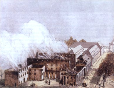 Karlsruhe Theaterbrand 1847 Druck 602