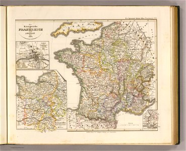 Karl Spruner von Merz, Die Konigreiche Frankreich und Arelat bis 1180, 1854 - David Rumsey