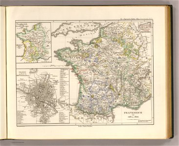 Karl Spruner von Merz, Frankreich von 1461 bis 1610, 1854 - David Rumsey