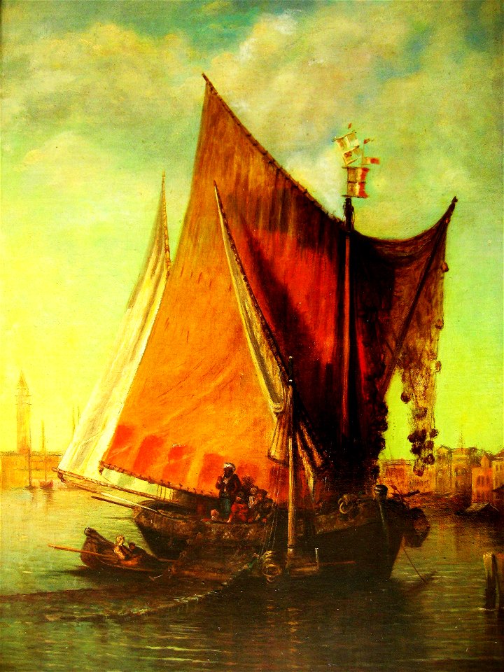 Karl Kaufmann- Fischer vor Venedig, 1884