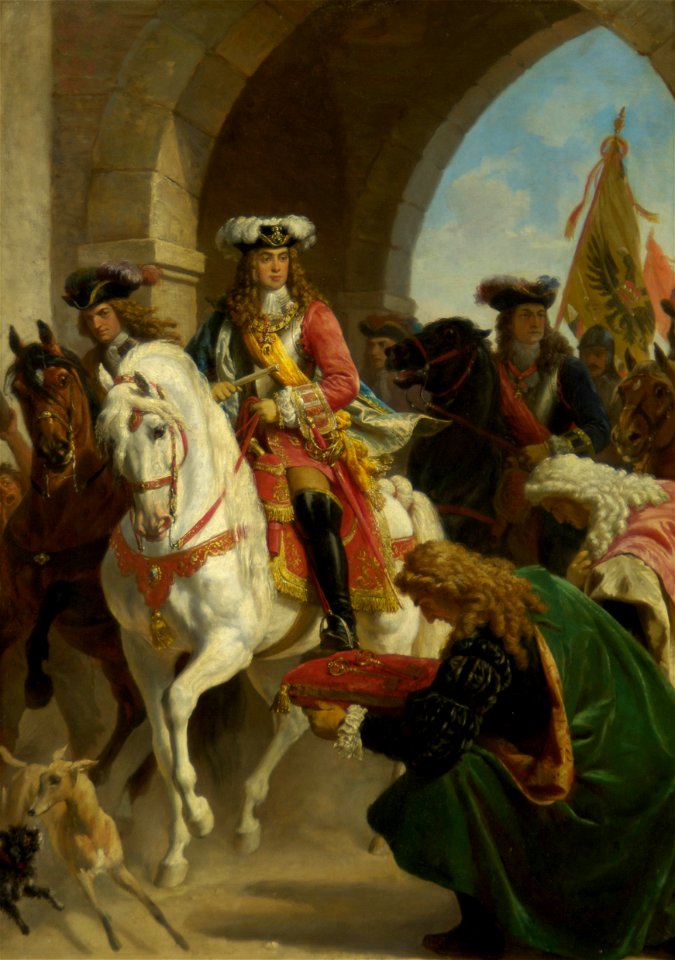 Karl von Blaas - Einzug Karls III. in Madrid 1710 - 2736 - Kunsthistorisches Museum