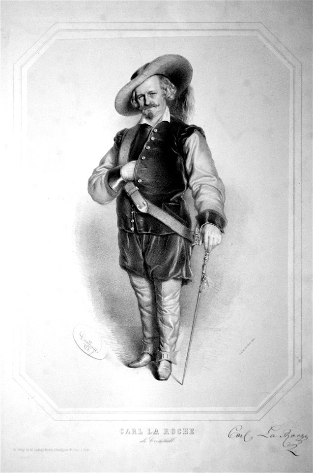 Karl von La Roche Litho