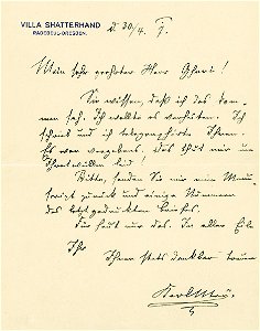 Karl May Brief 1907-04-30