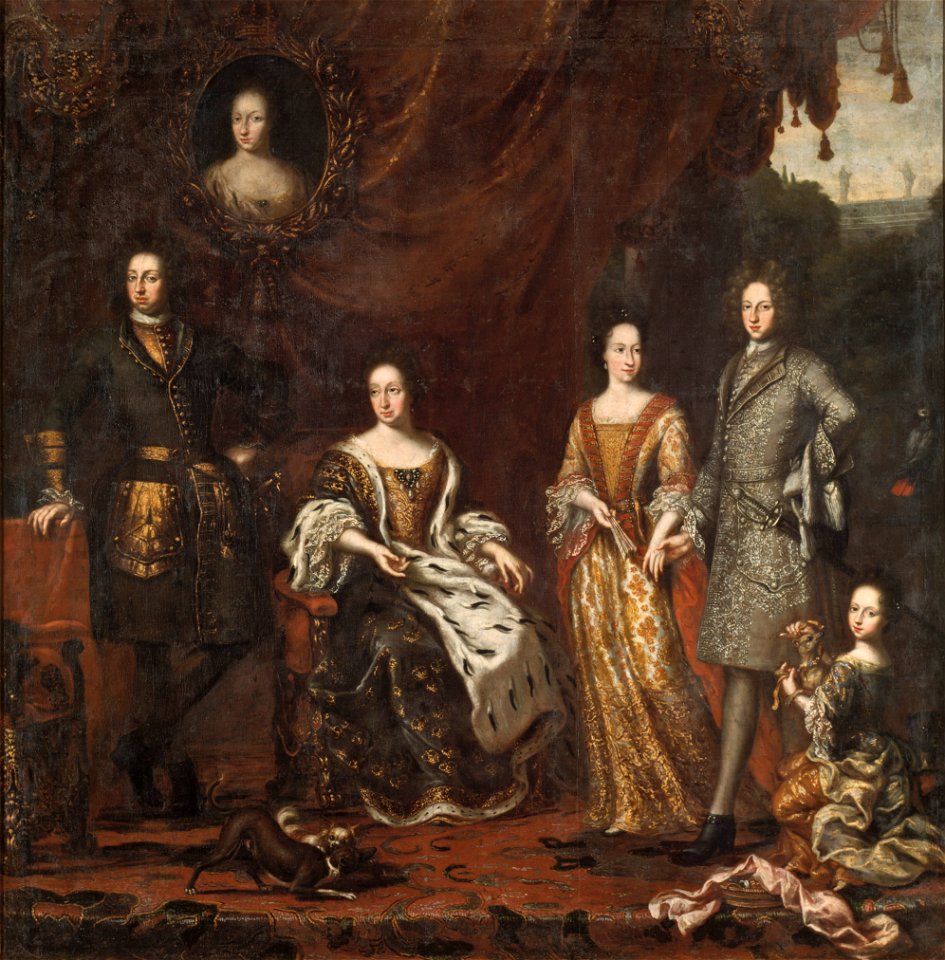 Karl XI konung av Sverige med familj (David Klöcker Ehrenstrahl) - Nationalmuseum - 14895