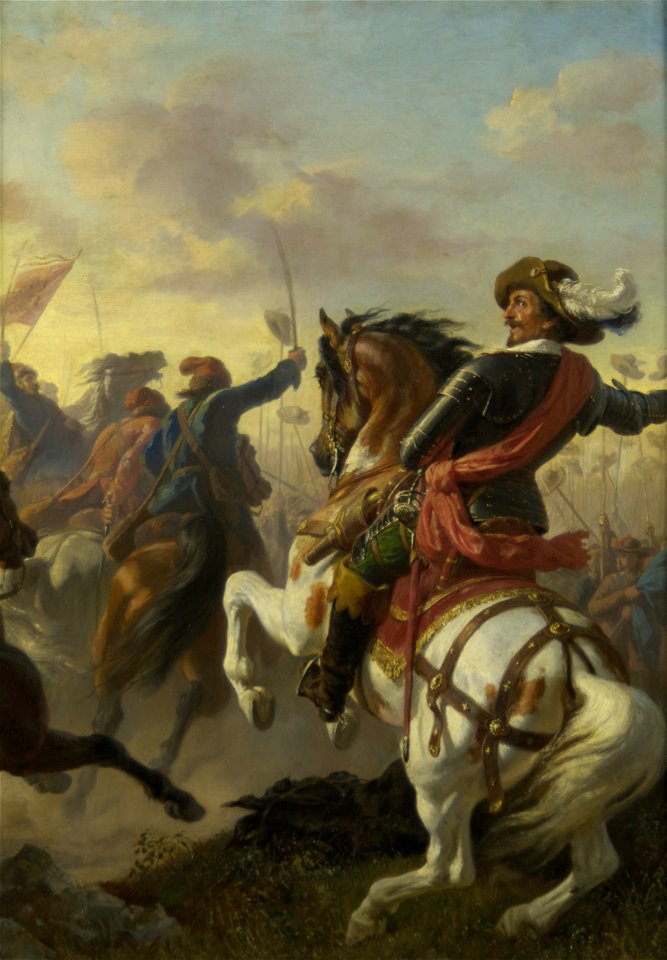 Karl von Blaas - Boucquoi's Sieg bei Zablat (Budweis) 1619 - 2607 - Kunsthistorisches Museum