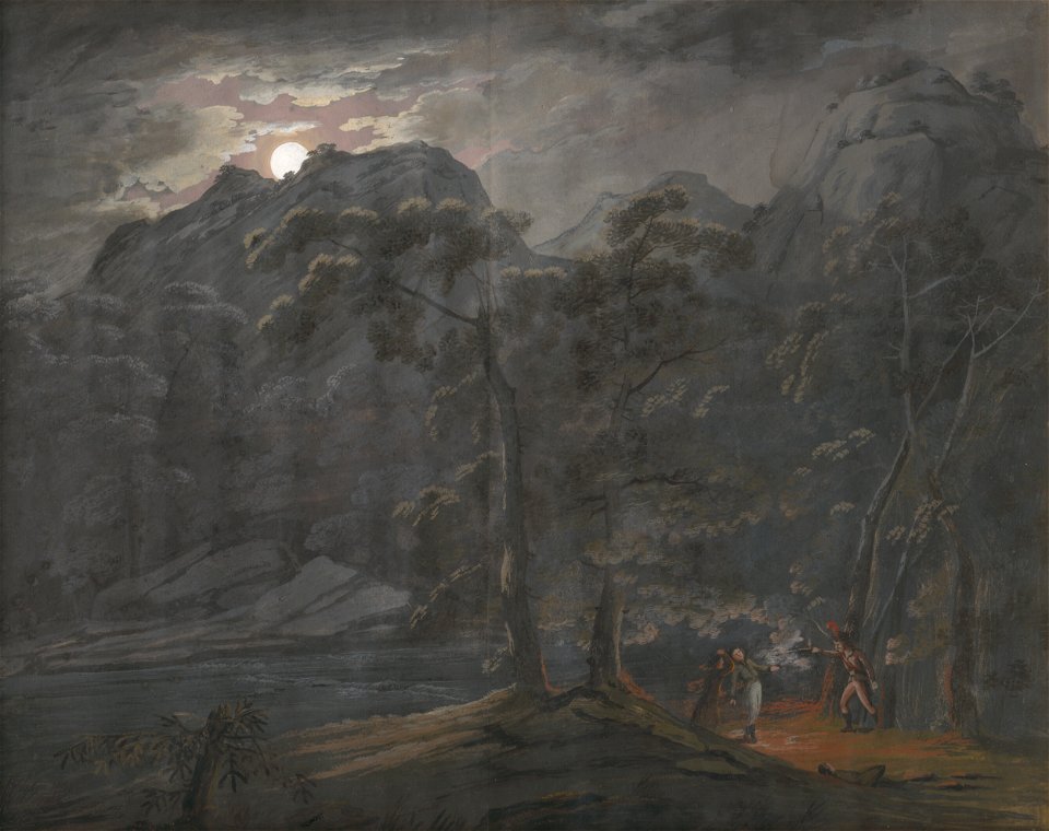 Karol Marko st. - Ambush in the Forest - O 6444 - Slovak National Gallery