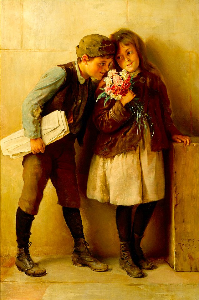 Karl Witkowski - The carnations (1901) - Traditional visual art under ...