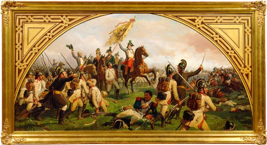 Karl von Blaas - Erzherzog Karl von Österreich in der Schlacht bei Aspern - 2744 - Kunsthistorisches Museum