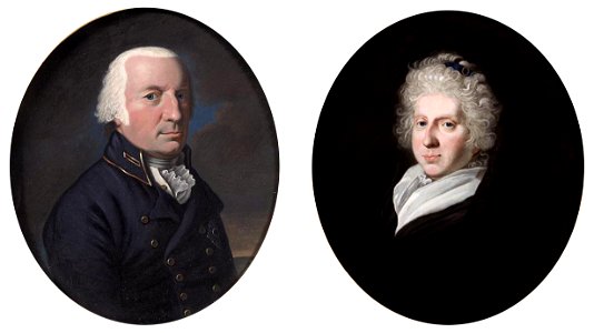 Karl Wilhelm Ferdinand II, Herzog von Braunschweig-Wolfenbüttel (1735-1806) and wife. Free illustration for personal and commercial use.