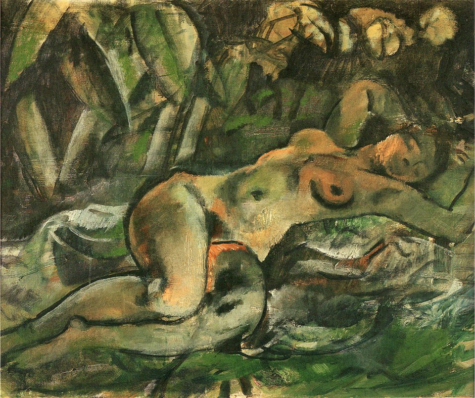 Georges Kars, Ležící akt v zahradě, 1921, VMG253