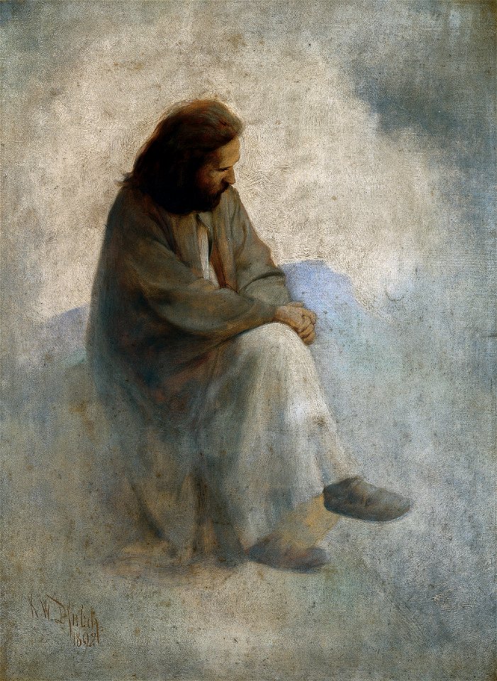 Karl Wilhelm Diefenbach - Selbstporträt als Christus