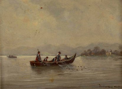 Karl Winkler Fischerboot am Chiemsee