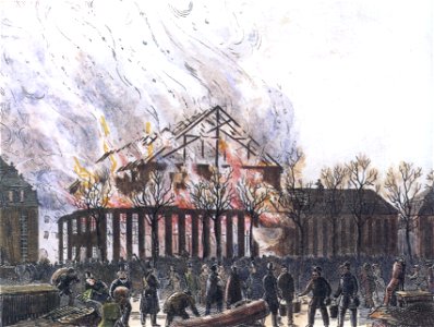 Karlsruhe Theaterbrand 1847 Druck 601