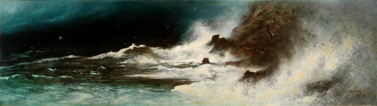 Karl Wilhelm Diefenbach - The storm, Capri