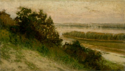Karol Miloslav Lehotský - Slávičí ostrov pri Iloku - O 624 - Slovak National Gallery