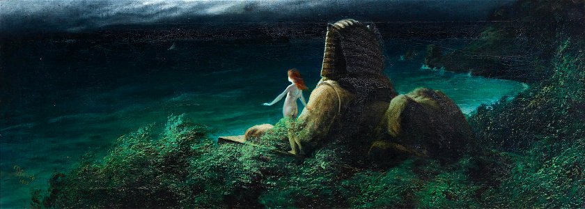 Karl Wilhelm Diefenbach Sphinx mit Undine 1902