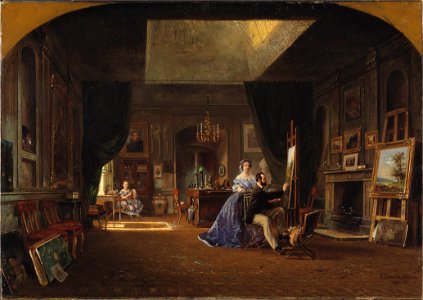 Karl XVs ateljé - Nationalmuseum - 38885
