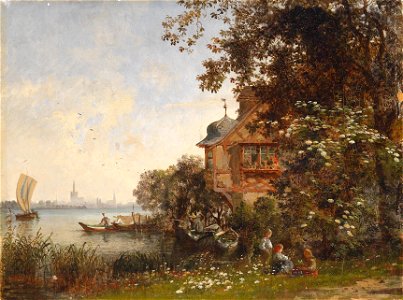 Karl Weysser Blick auf Konstanz 1889