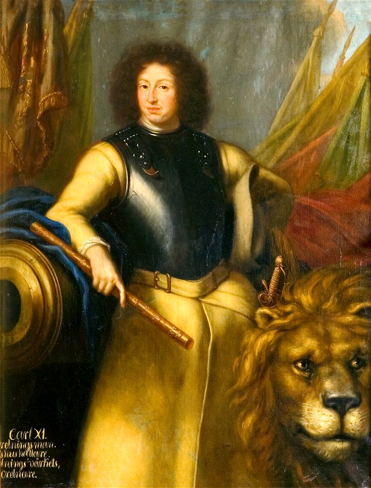 Karl XI, 1655-1697, konung av Sverige pfalzgreve av Zweibrücken (David Klöcker Ehrenstrahl) - Nationalmuseum - 15083