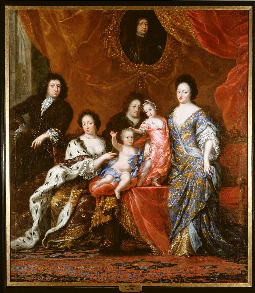 Karl XI, 1655-1697, kung av Sverige med familj (David Klöcker Ehrenstrahl) - Nationalmuseum - 16034