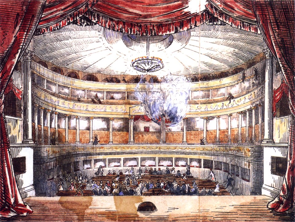 Karlsruhe Theaterbrand 1847 Druck 600