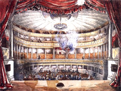 Karlsruhe Theaterbrand 1847 Druck 600