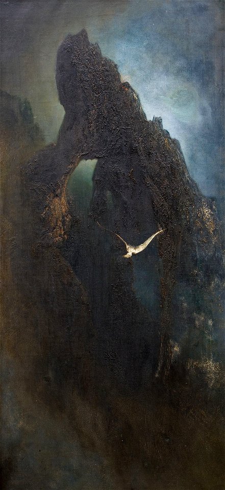 Karl Wilhelm Diefenbach Möwe vor den Klippen von Capri 1901