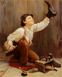 Karl Witkowski - Shoeshine Boy, 1891