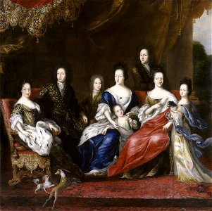 Karl XI konung av Sverige med familj (David Klöcker Ehrenstrahl) - Nationalmuseum - 14894