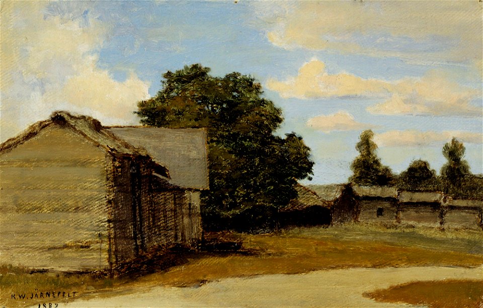 Kasper Järnefelt - Farmyaed - A III 1764 - Finnish National Gallery