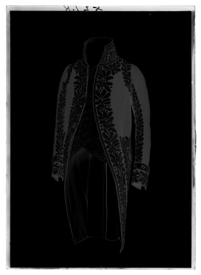 Karl XIV Johans franska marskalksuniform - Livrustkammaren - 35632-negative