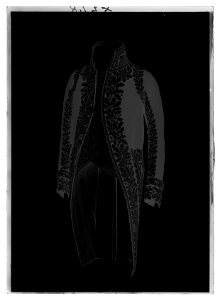 Karl XIV Johans franska marskalksuniform - Livrustkammaren - 35632-negative